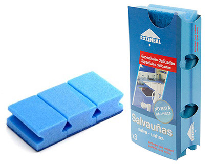 ESTROPAJO SALVAUAS AZUL BICAPA PACK DE 3 UNIDADES