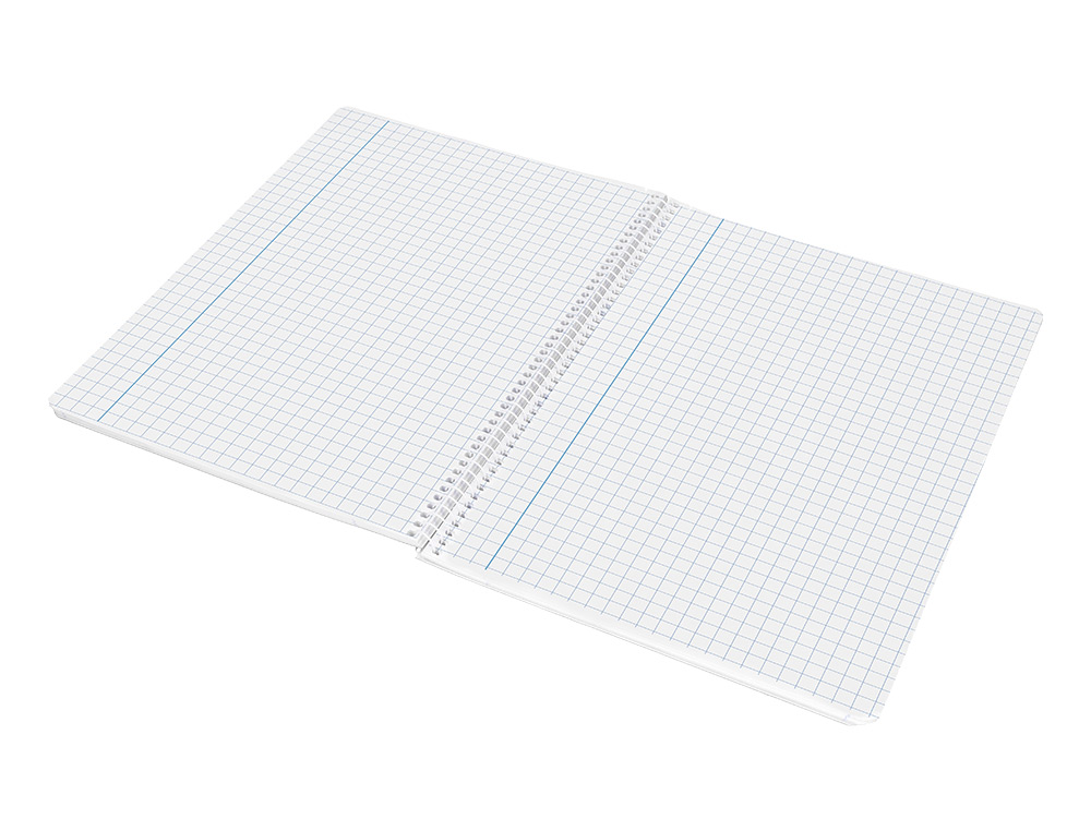 CUADERNO ESPIRAL LIDERPAPEL FOLIO WITTY TAPA DURA 80H 75GR CUADRO 8MM CON MARGEN COLORES SURTIDOS