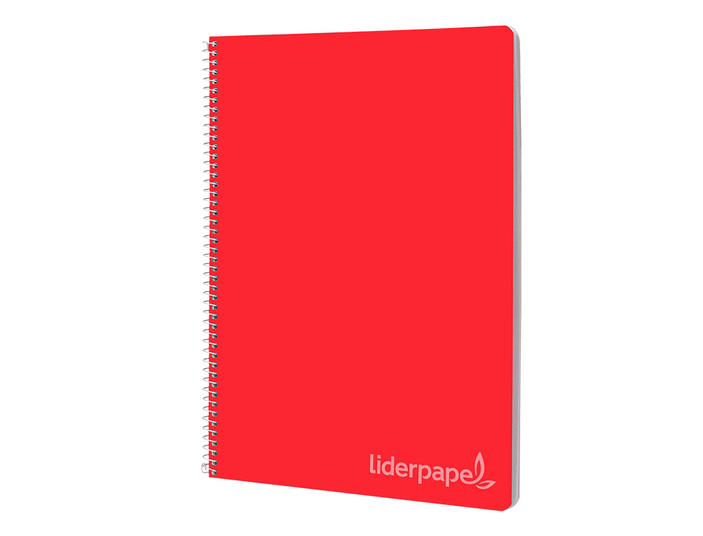 CUADERNO ESPIRAL LIDERPAPEL FOLIO WITTY TAPA DURA 80H 75GR CUADRO 8MM CON MARGEN COLORES SURTIDOS