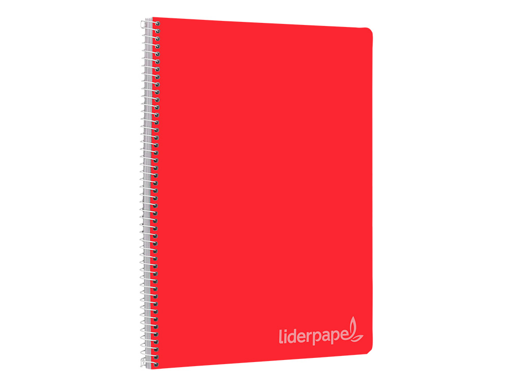 CUADERNO ESPIRAL LIDERPAPEL FOLIO WITTY TAPA DURA 80H 75GR CUADRO 8MM CON MARGEN COLORES SURTIDOS