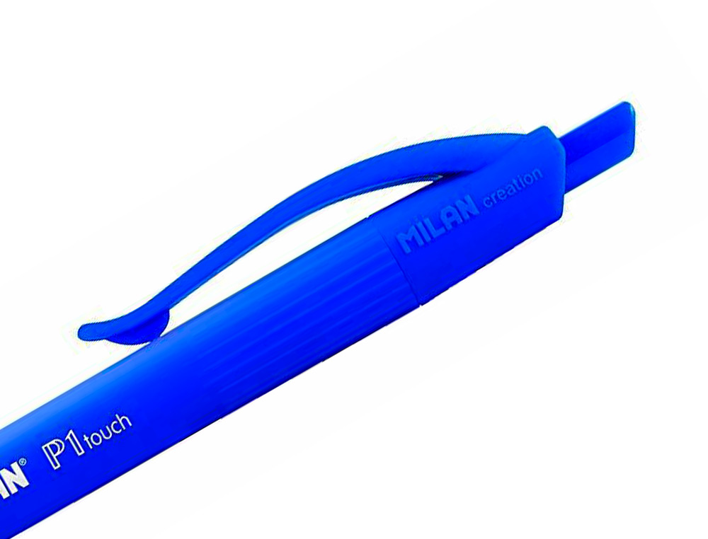BOLIGRAFO MILAN P1 RETRACTIL 1 MM TOUCH AZUL