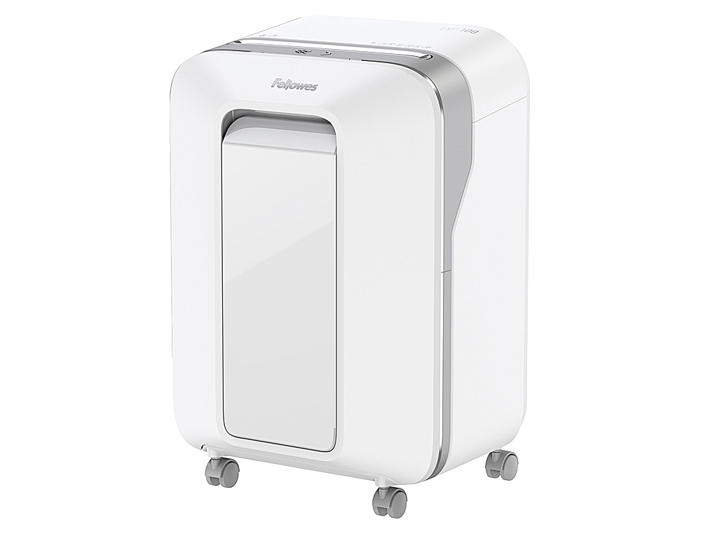DESTRUCTORA DE DOCUMENTOS FELLOWES LX211 CAPACIDAD DE 15 HOJAS SEGURIDAD P5 BLANCA PAPELERA 23 L GRAPAS