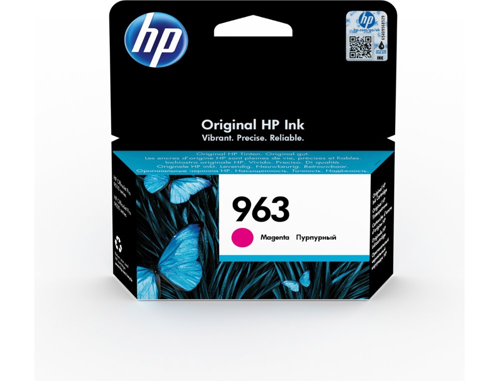 INK-JET HP 963 OFFICEJET PRO 9010 / 9020 / 9022 / 9023 / 9025 MAGENTA 700 PAGINAS