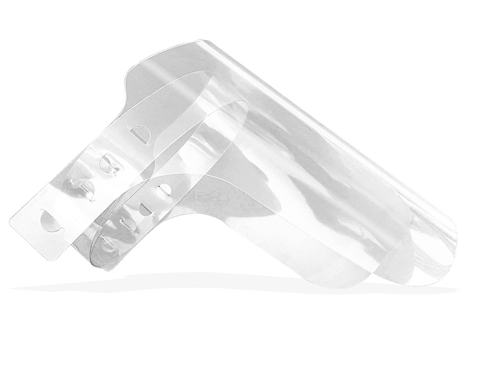 PROTECTOR FACIAL TRANSPARENTE GLASSPACK 400 MC CINTA AJUSTABLE EVITA VAHO MEDIDAS 235X330 MM TRANSPARENTE