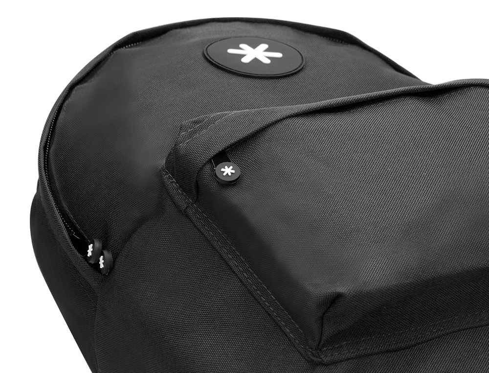 MOCHILA ANTARTIK CON ASA Y BOLSILLOS CON CREMALLERA COLOR NEGRO 310X160X410 MM
