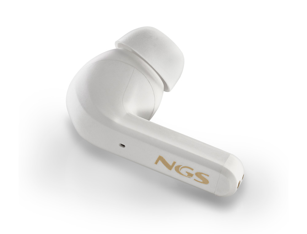 AURICULAR NGS ARTICA TROPHY INALAMBRICO ALCANCE 10 M BASE DE CARGA CONTROL TACTIL AUTONOMIA 20 HORAS USB-C
