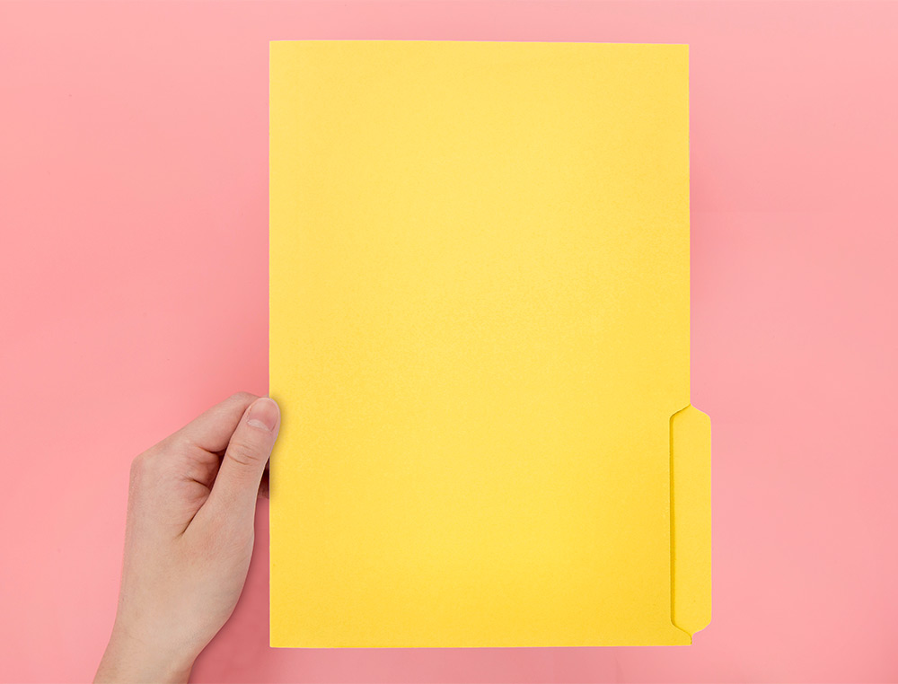 SUBCARPETA CARTULINA LIDERPAPEL DIN A4 PESTAÑA DERECHA 240G/M2 COLOR AMARILLO