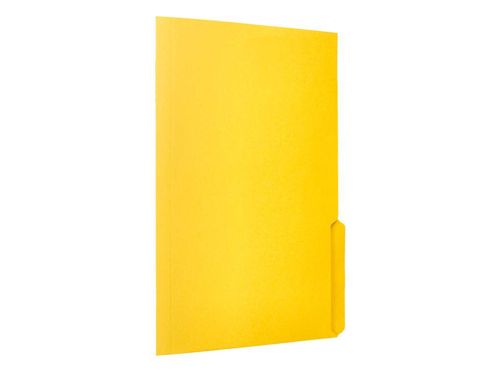 SUBCARPETA CARTULINA LIDERPAPEL DIN A4 PESTAÑA DERECHA 240G/M2 COLOR AMARILLO