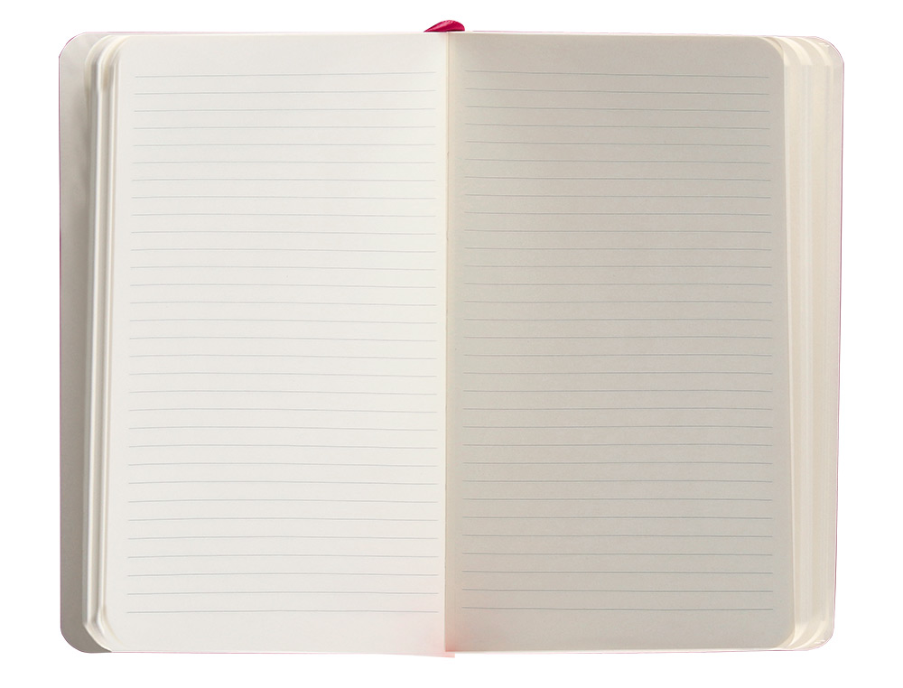 CUADERNO CON GOMILLA ANTARTIK NOTES TAPA BLANDA A6 RAYAS BURDEOS 100 HOJAS 80 GR FSC