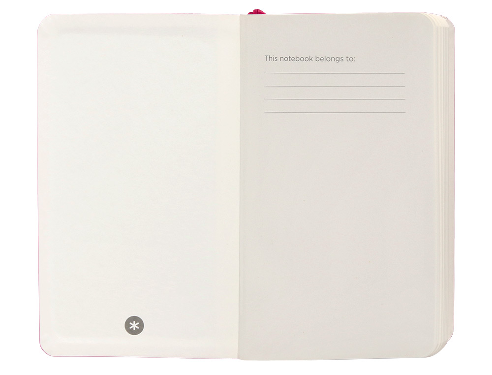 CUADERNO CON GOMILLA ANTARTIK NOTES TAPA BLANDA A6 RAYAS BURDEOS 100 HOJAS 80 GR FSC
