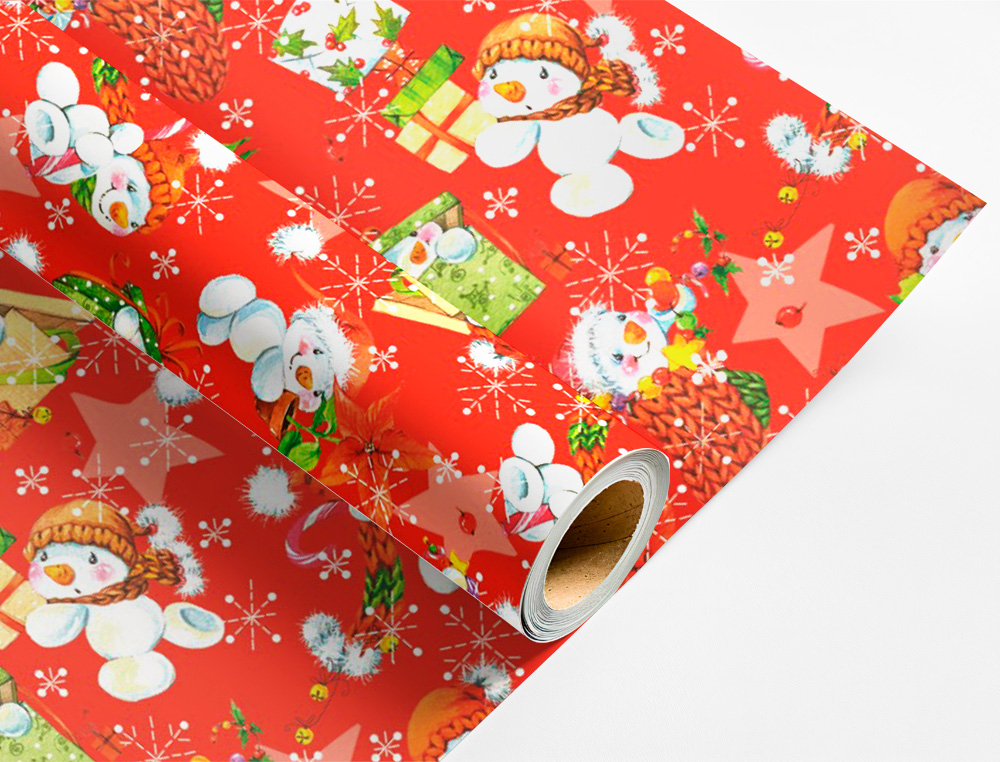 PAPEL DE REGALO LIDERPAPEL NAVIDAD ROLLO ANCHO 70 CM LONGITUD 2 MT GRAMAJE 60 GR DISEOS SURTIDOS B-2024