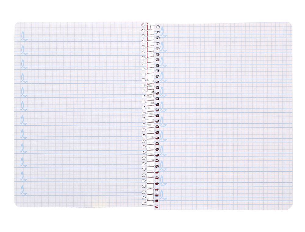 CUADERNO ESPIRAL LIDERPAPEL DIN A5 PAUTAGUIA TAPA BLANDA 40 H 75 GR CUADRO PAUTADO 5MM COLOR VERDE
