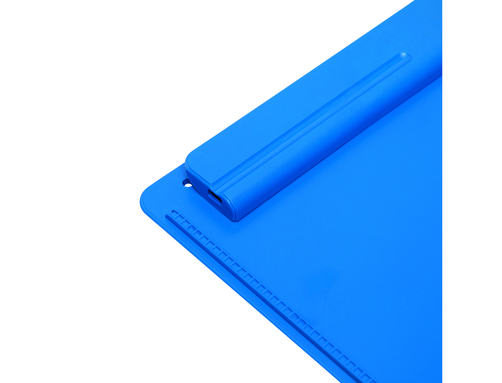 PORTANOTAS MAUL GO DIN A4 PLASTICO RECICLADO CON PINZA COLOR AZUL