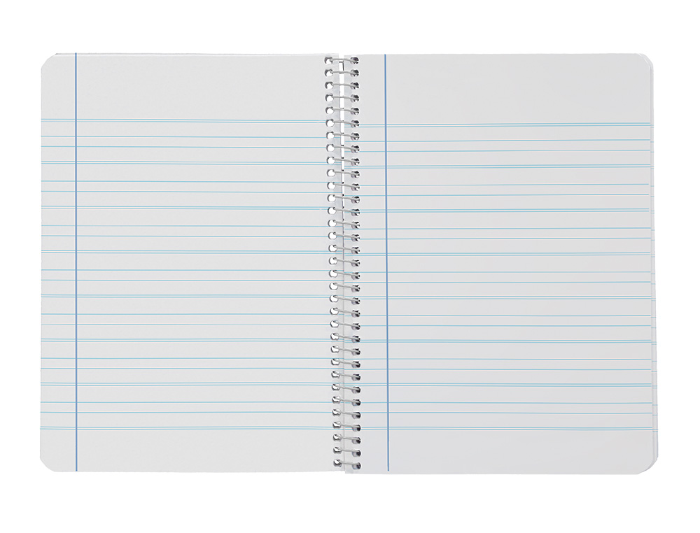 CUADERNO ESPIRAL LIDERPAPEL A4 WITTY TAPA DURA 80H 90GR RAYADO MONTESSORI 3,5MM COLORES SURTIDOS