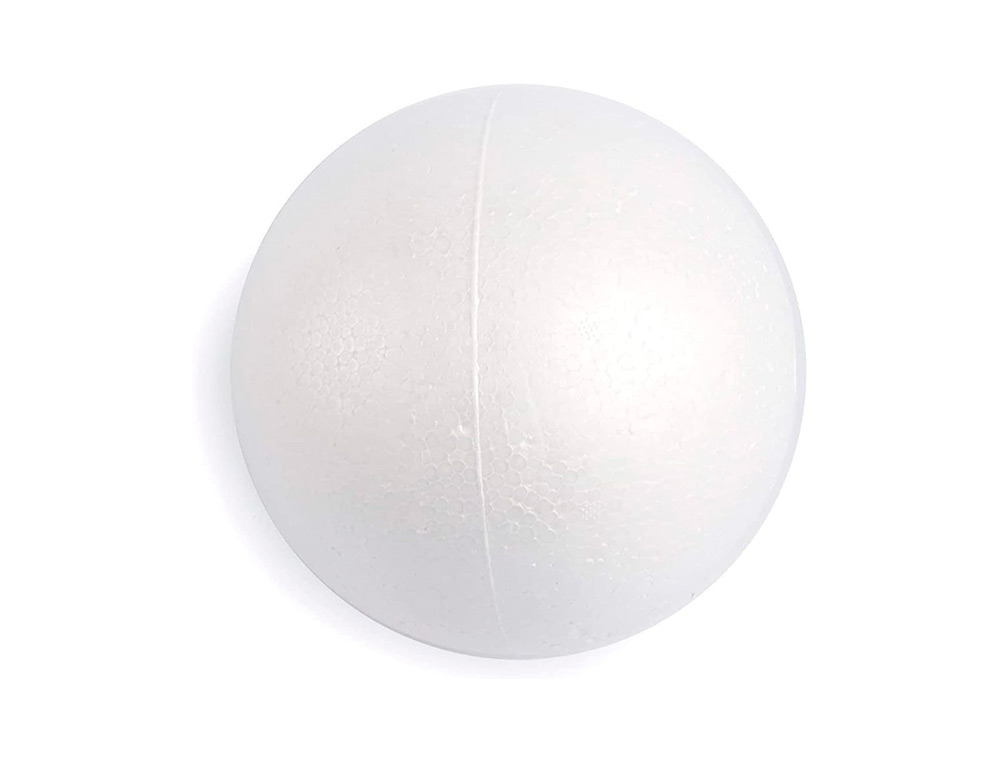 FIGURA DE ESPUMA BLANCA LIDERPAPEL BOLA DE 7 CM BOLSA CON 6 UNIDADES