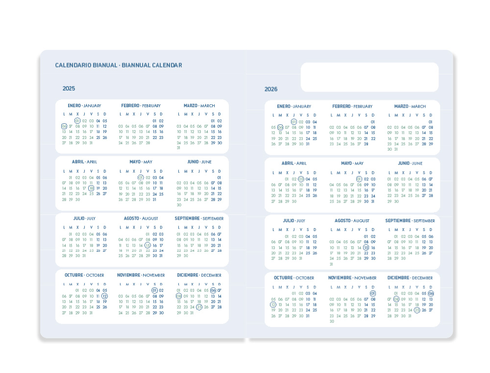 AGENDA ESCOLAR LIDERPAPEL 25-26 ESPIRAL CLASSIC MORADO SEMANA VISTA A5 BILINGE PAPEL FSC 70 GR