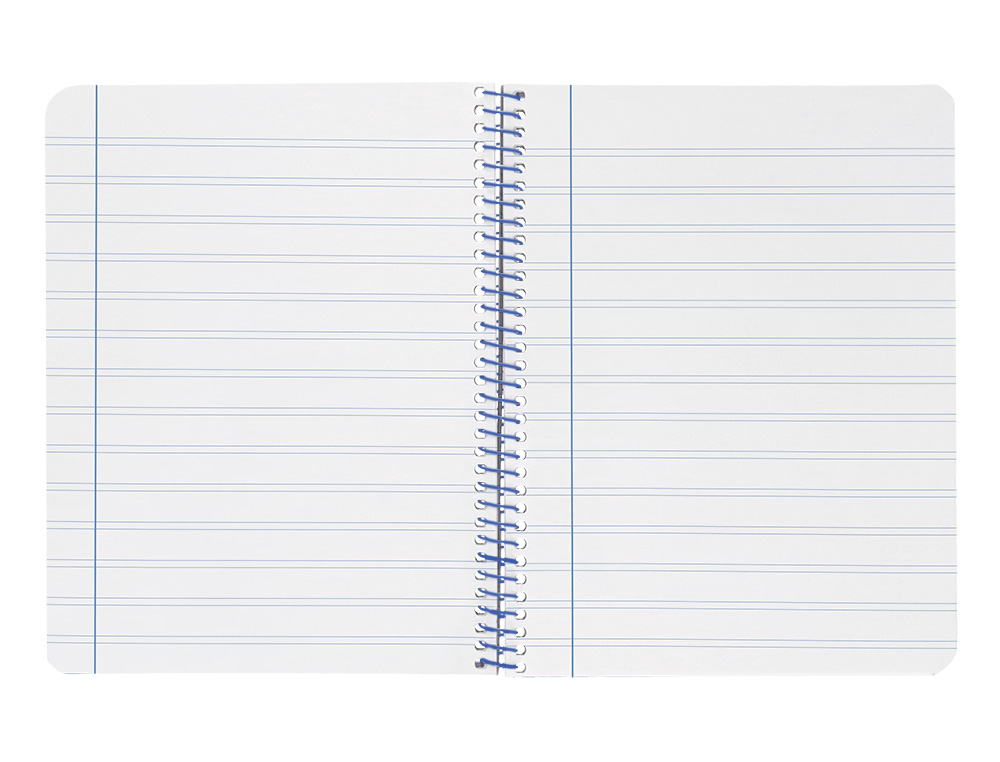 CUADERNO ESPIRAL LIDERPAPEL A4 WONDER TAPA PLASTICO 80H 90GR PAUTA ESTRECHA 2,5MM CON MARGEN COLOR AMARILLO