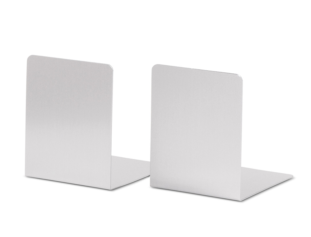 APOYALIBROS METALICO MAUL ALUMINIO 100X80X100 MM PACK DE2 UNIDADES