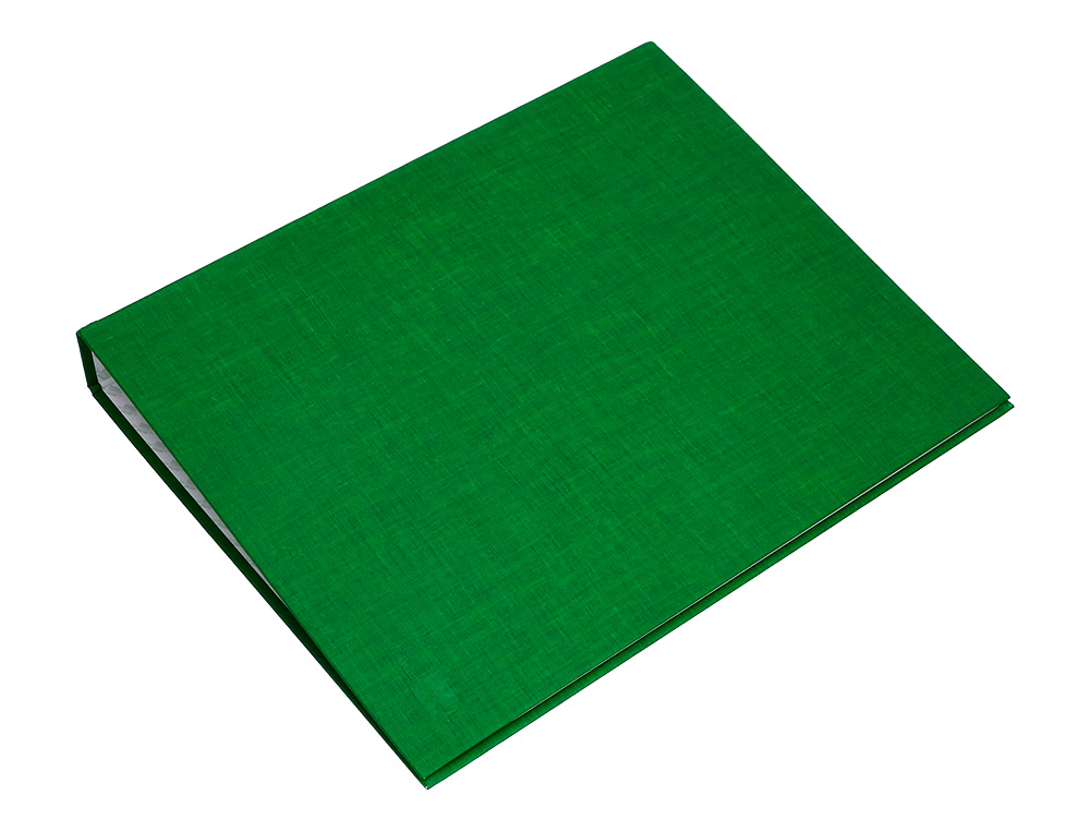 CARPETA DE 4 ANILLAS 40MM MIXTAS LIDERPAPEL FOLIO CARTON FORRADO PAPER COAT VERDE