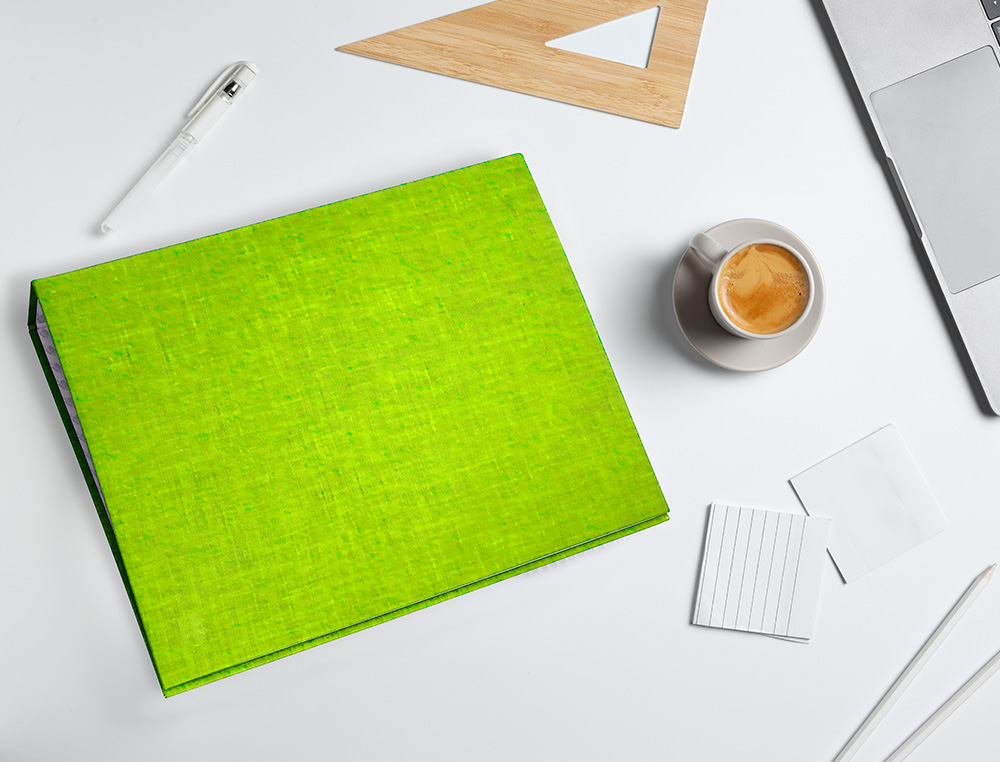 CARPETA DE 4 ANILLAS 25MM MIXTAS LIDERPAPEL FOLIO CARTONFORRADO PAPER COAT VERDE FROSTY