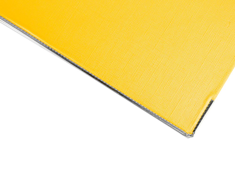 ARCHIVADOR DE PALANCA LIDERPAPEL A4 DOCUMENTA FORRADO PVC CON RADO LOMO 75MM AMARILLO COMPRESOR METALICO