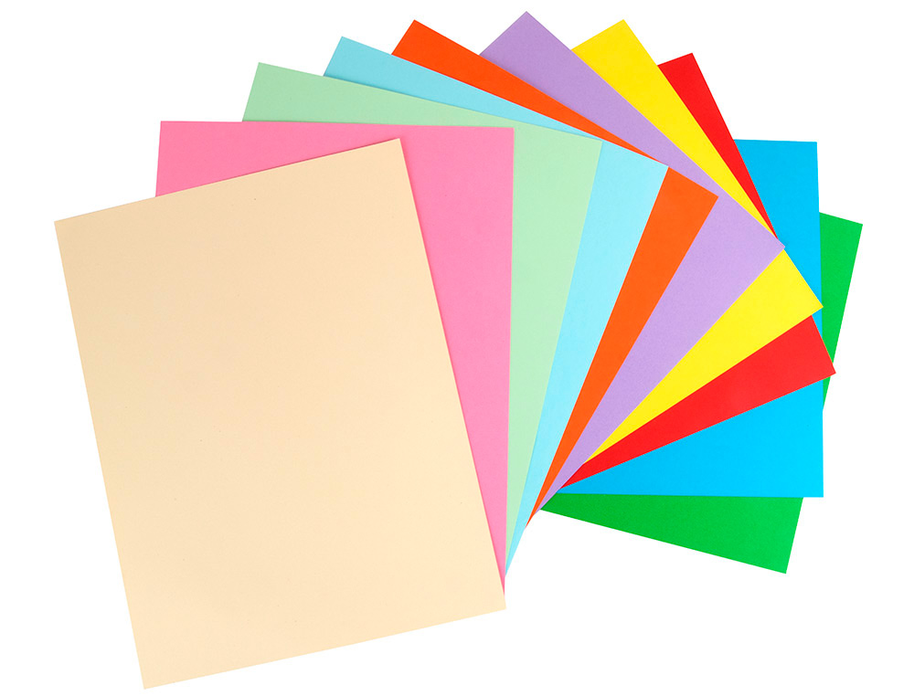 BLOC TRABAJOS MANUALES LIDERPAPEL CARTULINA 297X420MM 10 HOJAS COLORES SURTIDOS