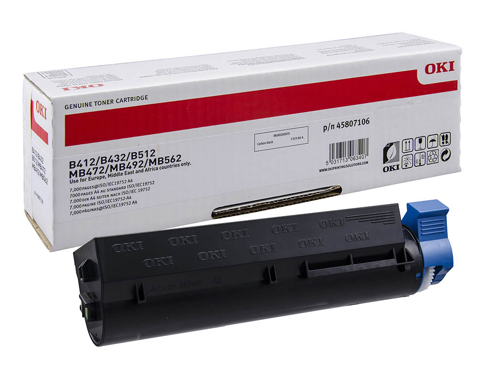 TONER OKI B412DN / 432DN / 512DN / MB472DNW / 492DN NEGRO 700 PAG