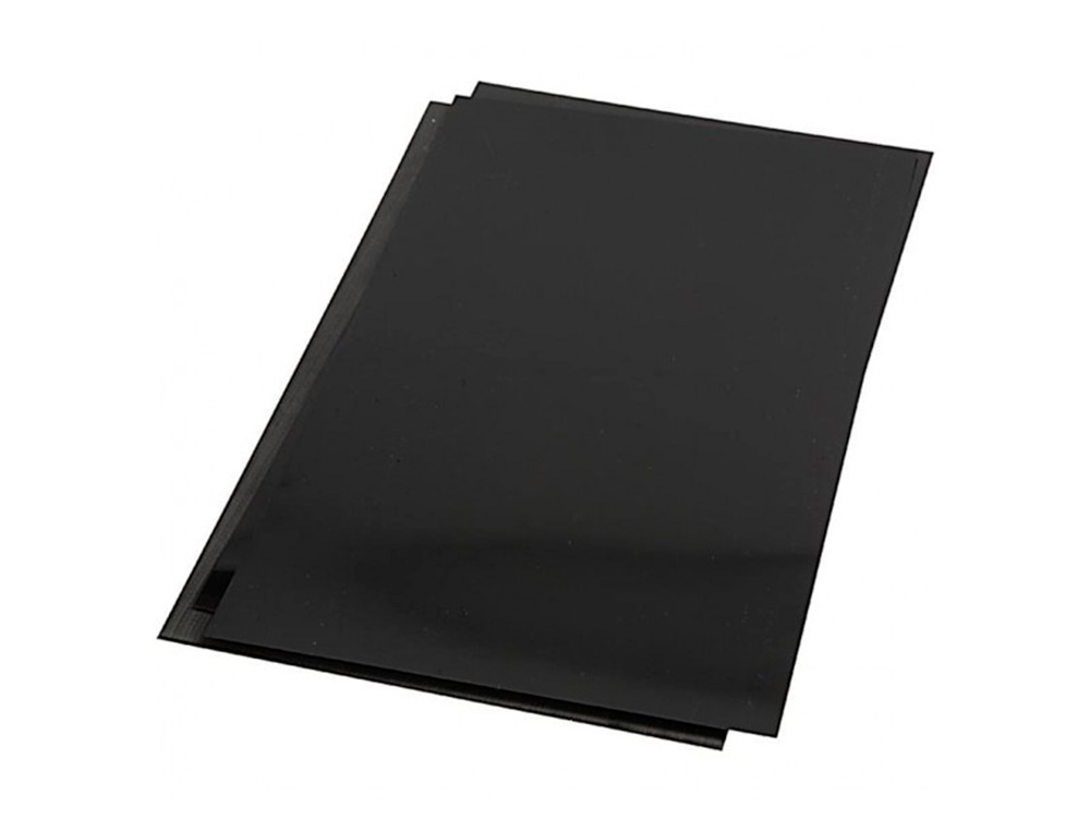 TAPA ENCUADERNACION LIDERPAPEL POLIPROPILENO A4 0.5MM NEGRO OPACO PAQUETE DE 100 UNIDADES