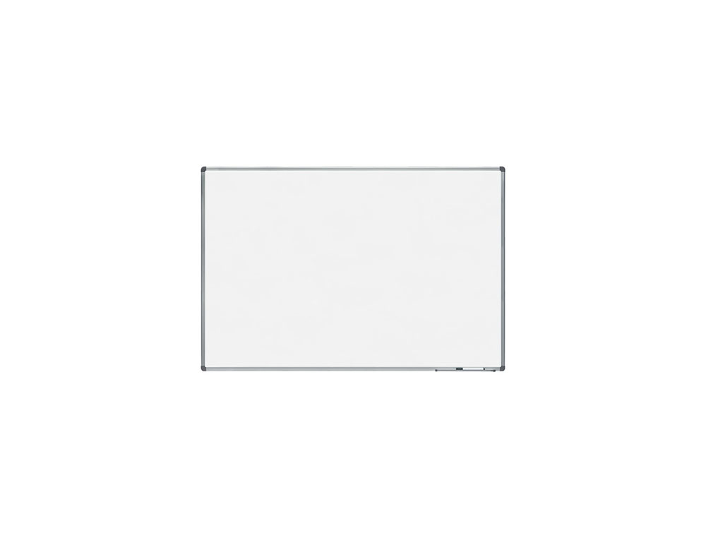PIZARRA BLANCA ROCADA LACADA MAGNETICA MARCO ALUMINIO CON CANTONERAS 100X150 CM