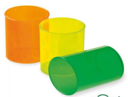 CUBILETE PORTALAPICES FAIBO PLASTICO CRISTAL
